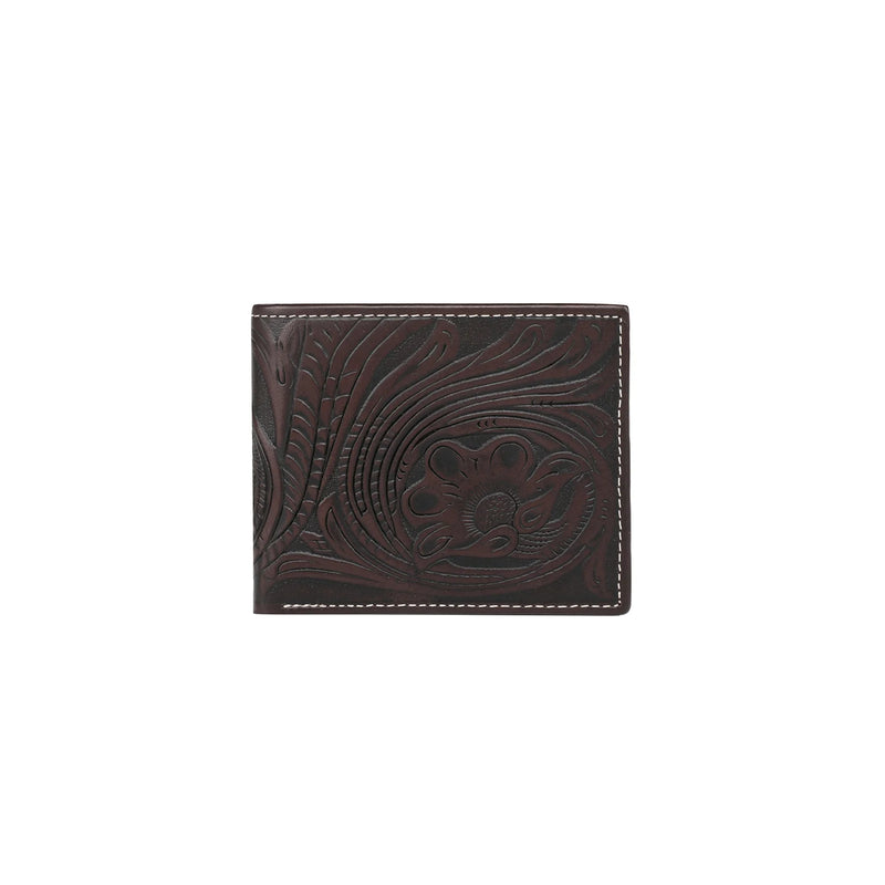 MWSW001 - Genuine Tooled Leather Collection Men's Wallet