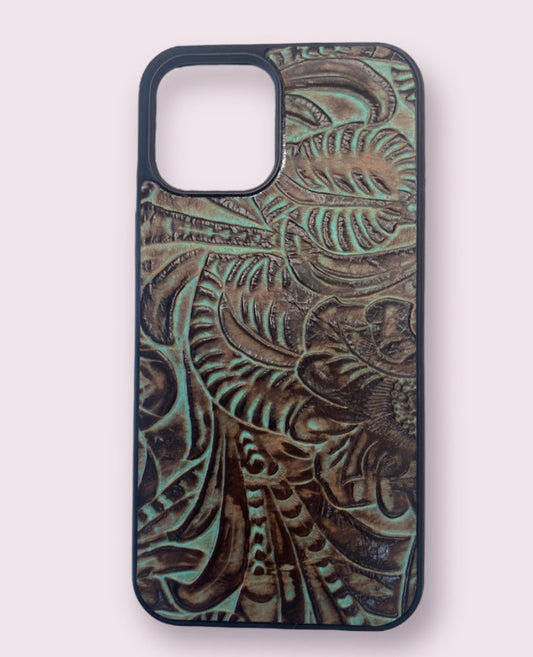 A8440 - IPhone 14 Tooled Leather Case