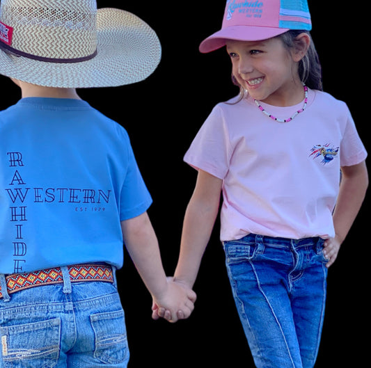 P4129- Rawhide Kids Pink Tee