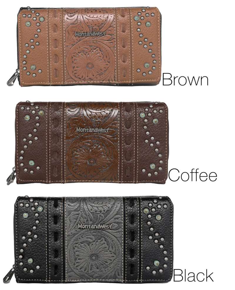 MW1067W010 - Montana West Embossed Collection Wallet