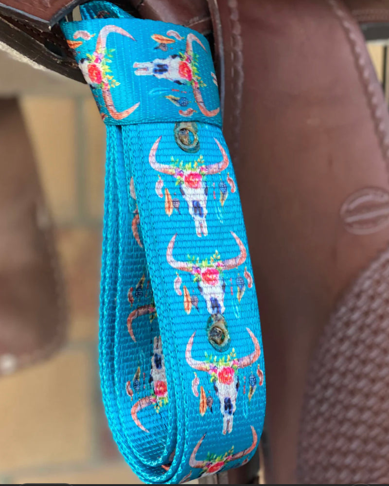 T5371 - Rawhide Long Horn Latigo Set