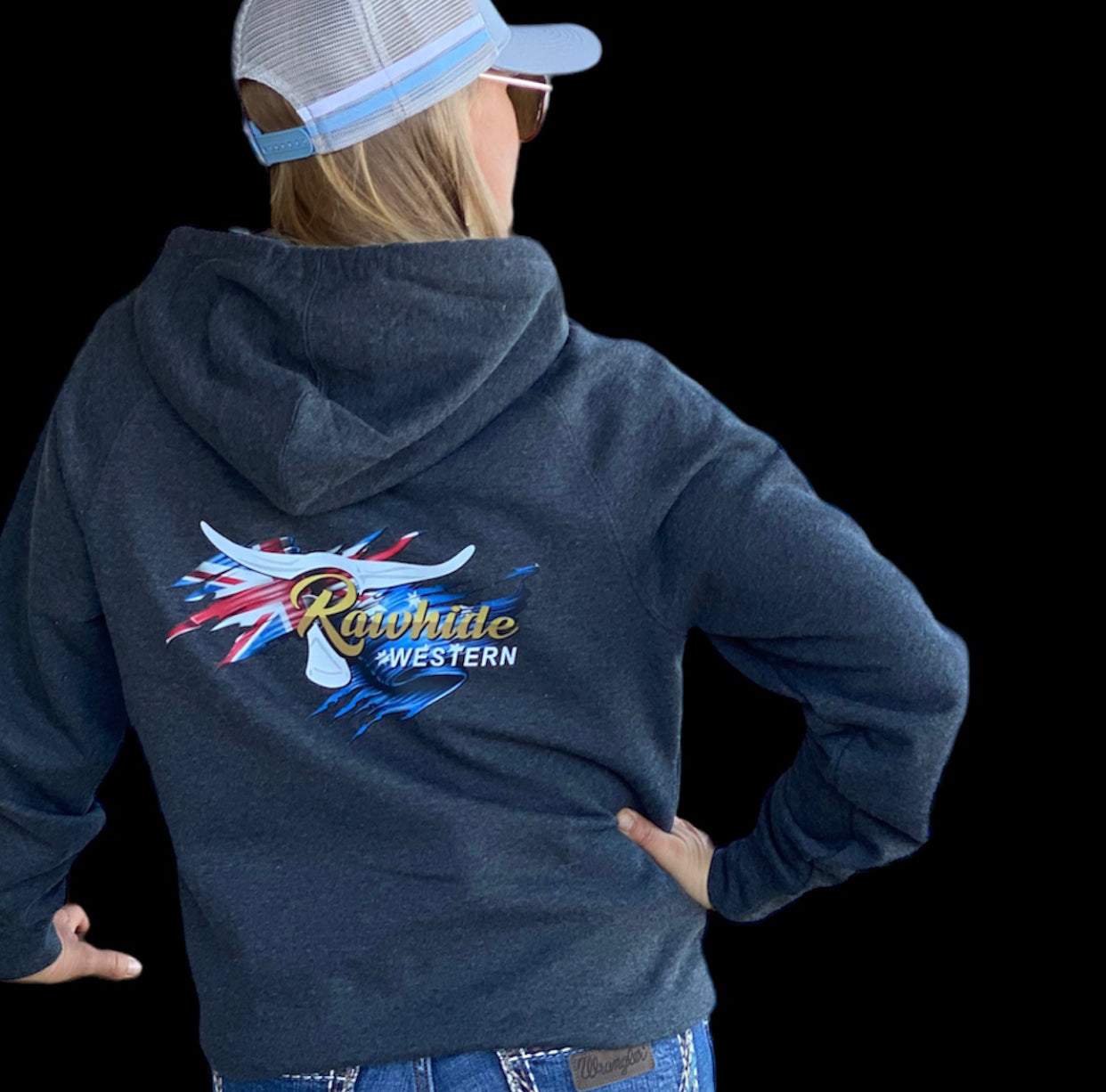 P4124 - Rawhide Asphalt Marle Hoodie - Unisex