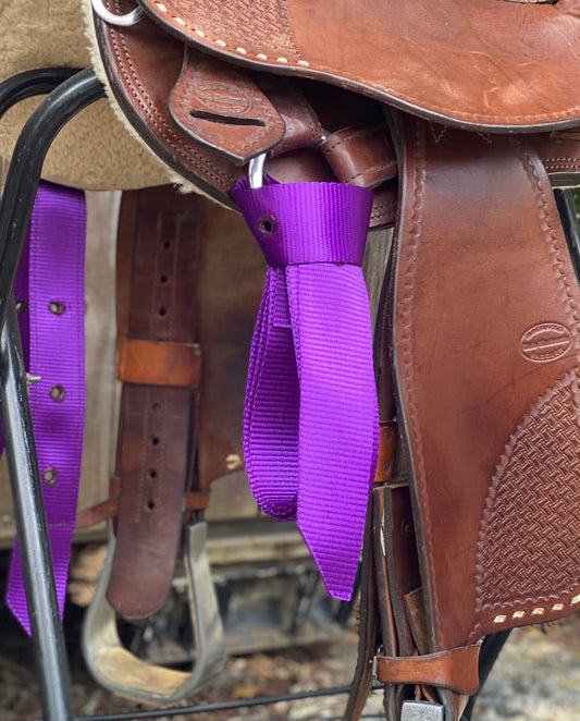 T5186P - Aust PURPLE Webbing Latigo Sets