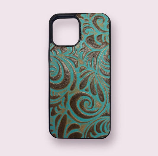 A8469 - IPhone 13 Tooled Leather Case