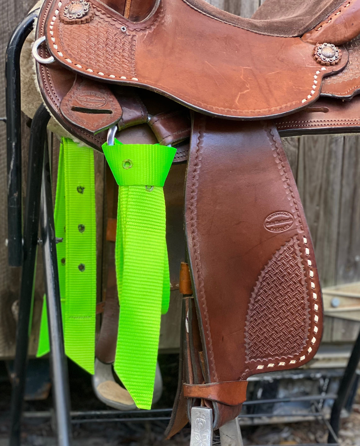T5186L - Aust LIME Webbing Latigo Sets