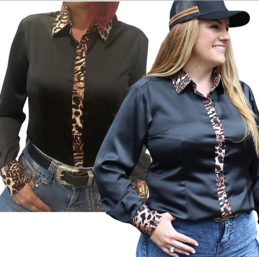 L1406 - Kay Ladies Satine Western Shirt