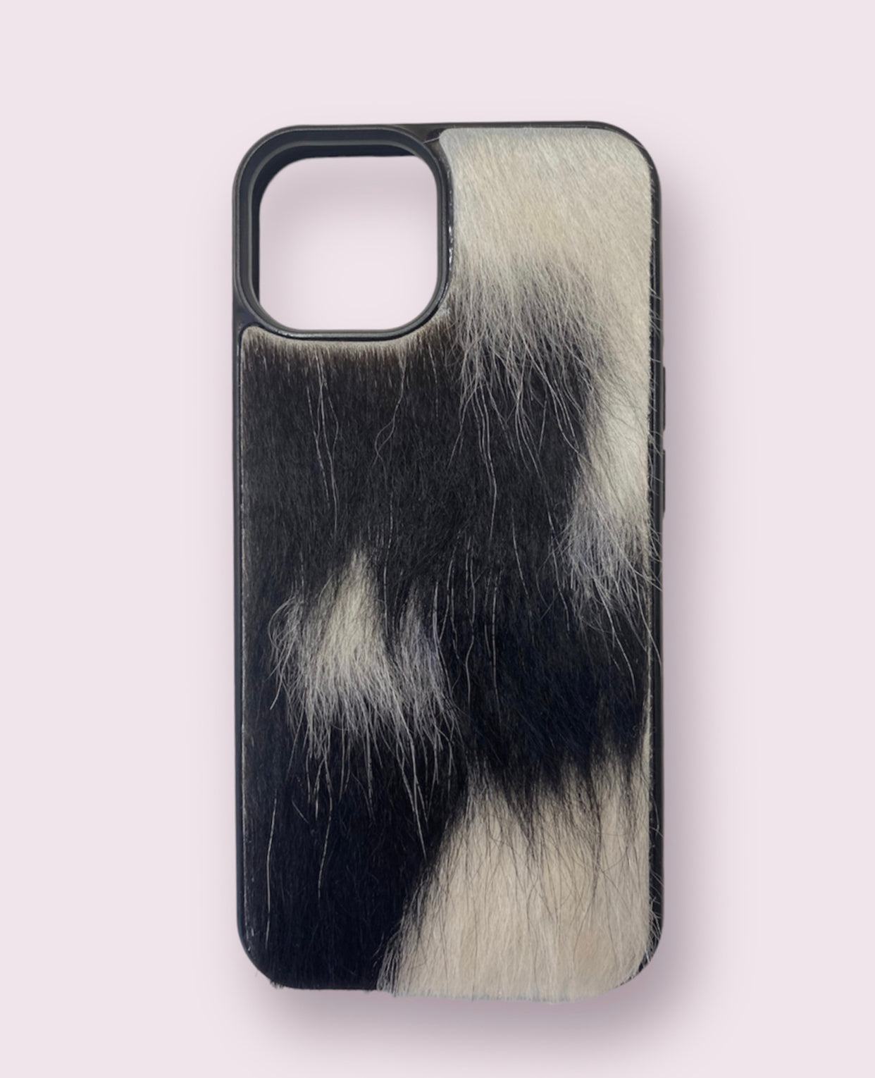 A8433 - IPhone 14 Hair on Hide Leather Case