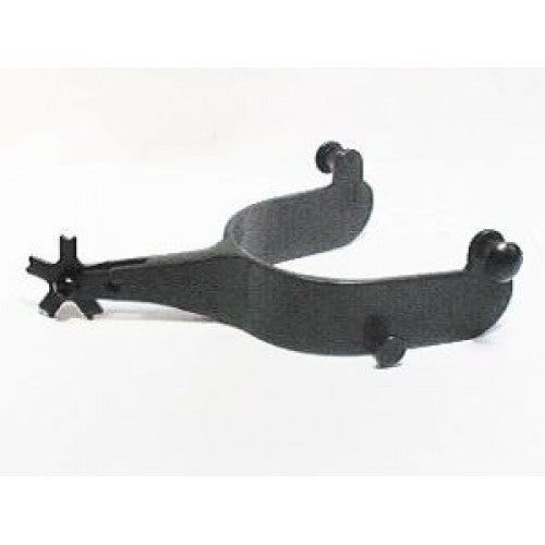 088014 - 30 Degree Shaft Rodeo Bull Spur Black