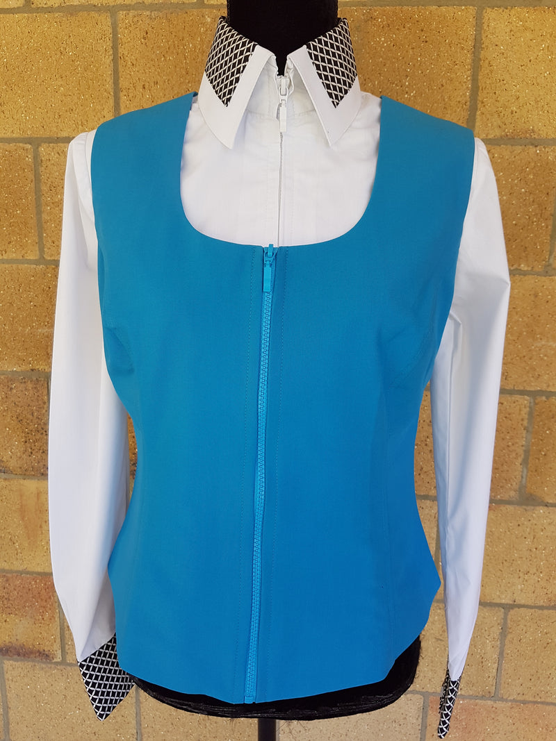 Show Vest / Turquoise - Rawhide Western Wear 