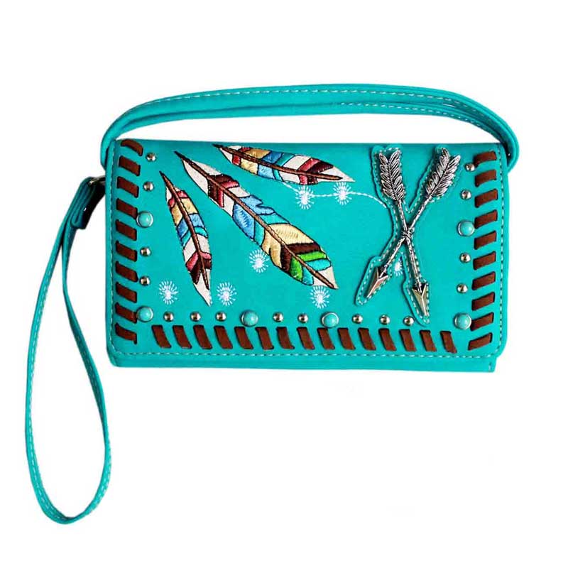 A8332 - Western Feather Wallet