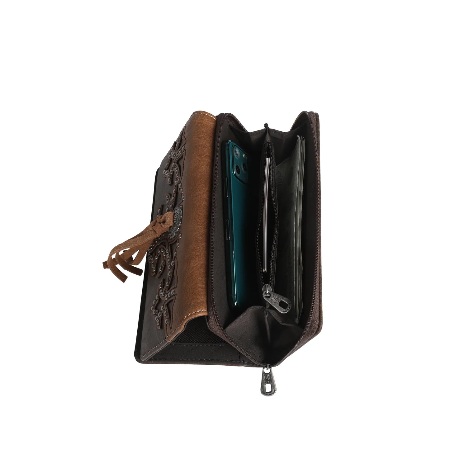 MW1100W010 - Montana West Boot Scroll Collection Wallet