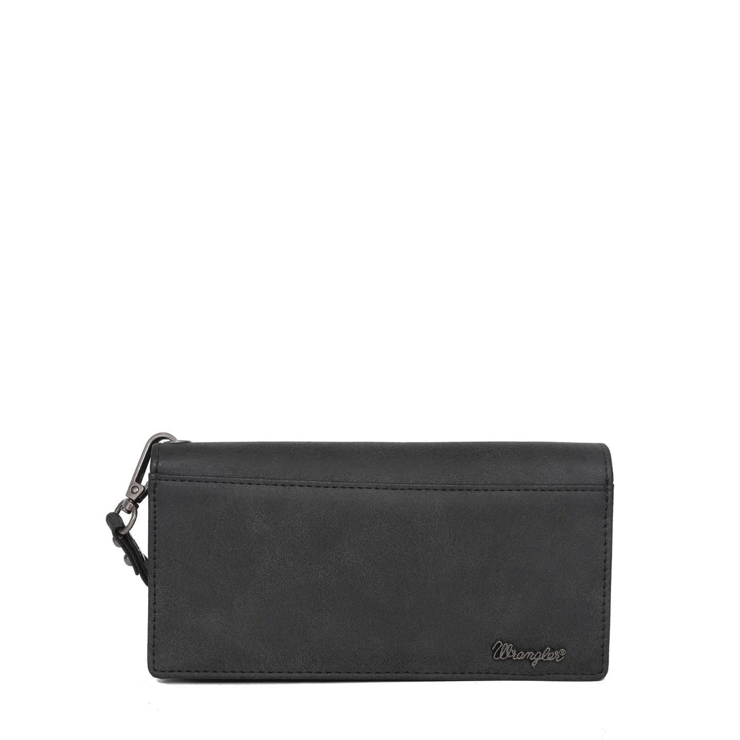 WG36W039 - Wrangler Embroidered Aztec Eagle Fringe Collection Wallet