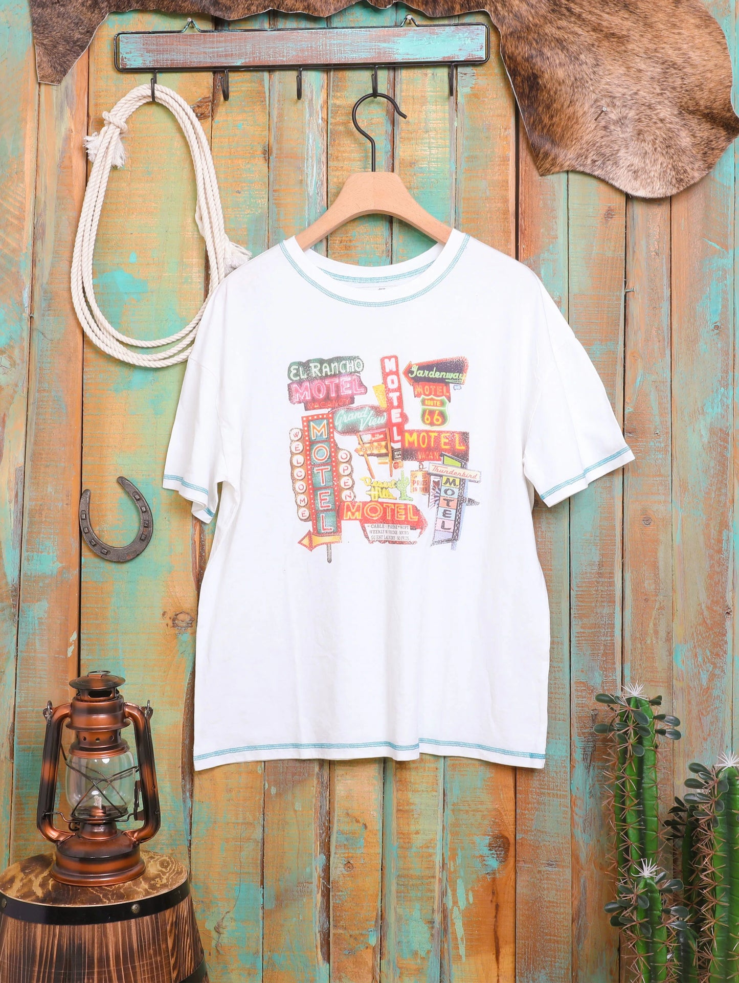 ABT2009 - Mineral Wash “Motel” Graphic Short Sleeve Relaxed Fit Tee