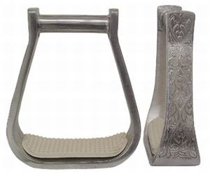 023149 - Aluminium Barrel Racing Engraved with Pads - Rawhide Western Wear 