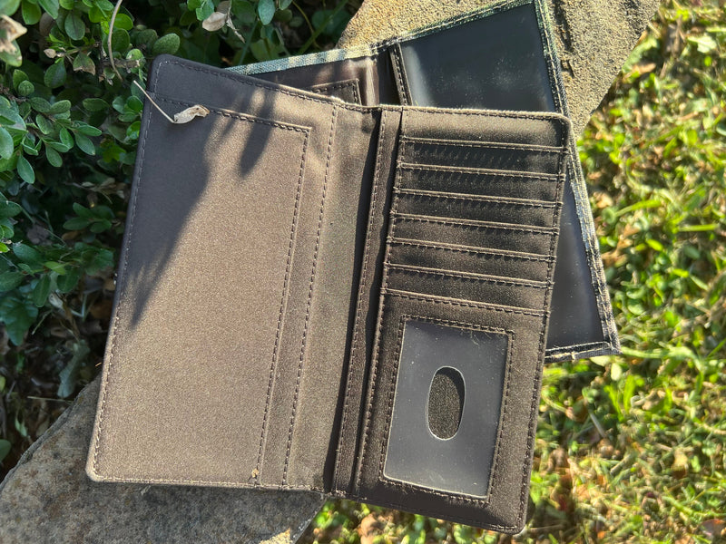 BTW01 - Montana West Camo Print Checkbook Cover Wallet