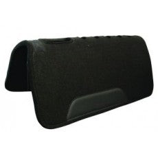 094017  - Wool Felt Black Western Saddle Pad