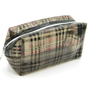 A8055 - Plaid Cosmetic Zip Pouch