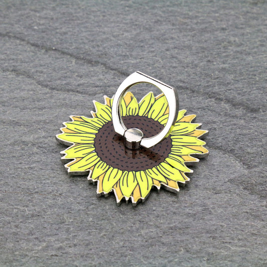 A8327 - Sunflower Cell Phone Finger Grip Adhesive Charm