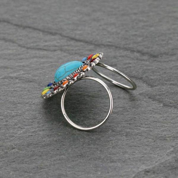 0007 - Western Style Stone Scarf Slide
