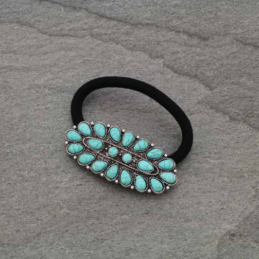 J6523 - Western Turquoise Hair Tie