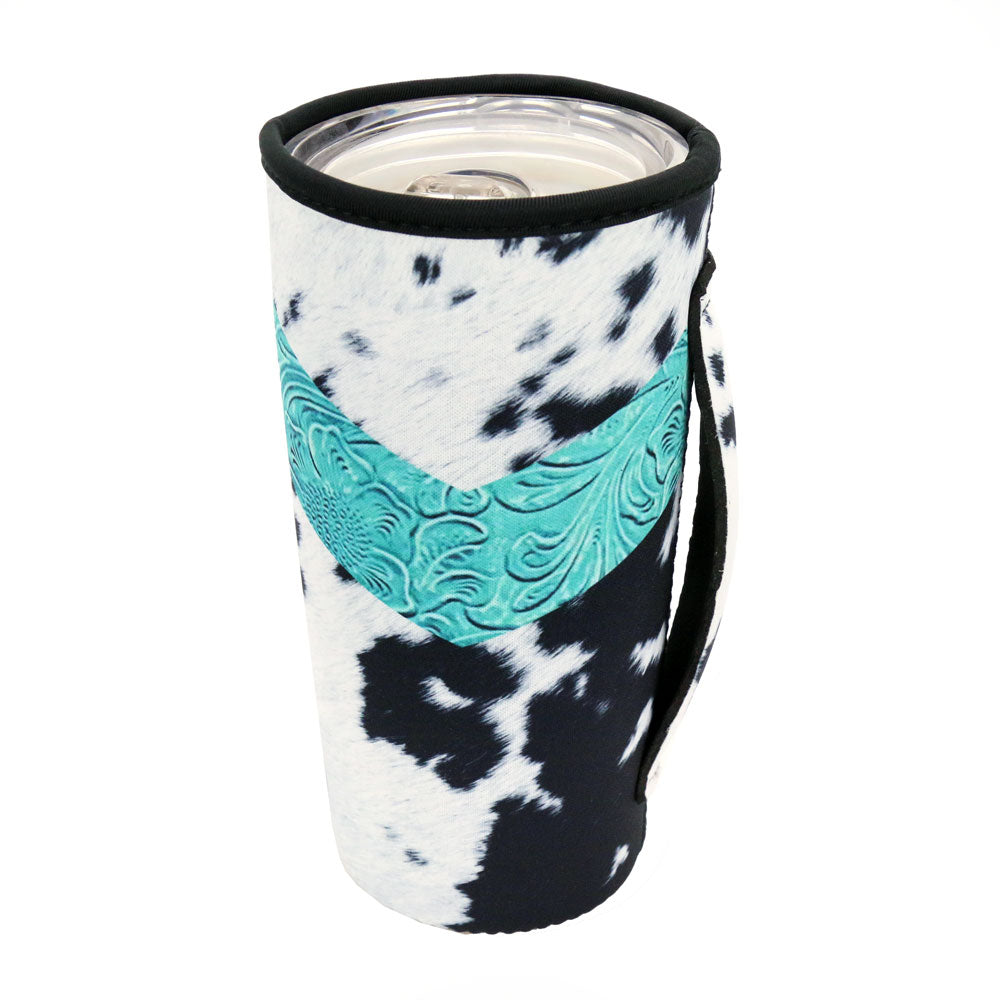 SD2054 - TQ Cow Tumbler Drink Sleeve/Cooler