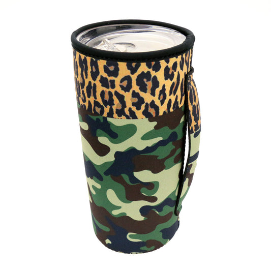 SD2045 - Leopard Camouflage Tumbler Drink Sleeve/Cooler