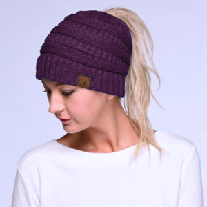 A8033 - Winter CC Messy Bun Beanie