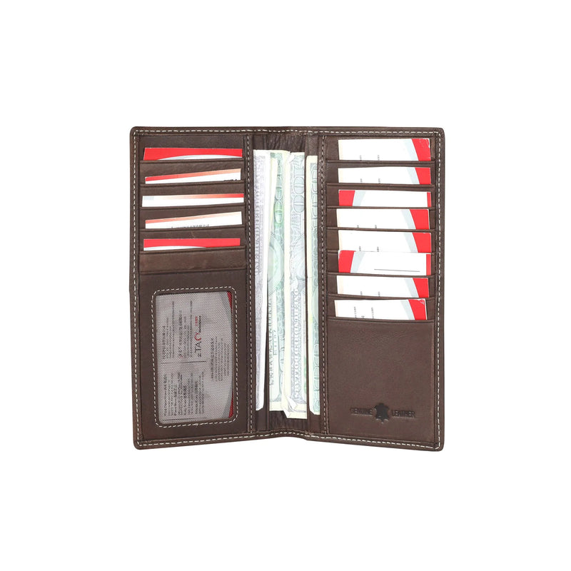 MWLW009 - Genuine Tooled Leather Collection Men's Wallet