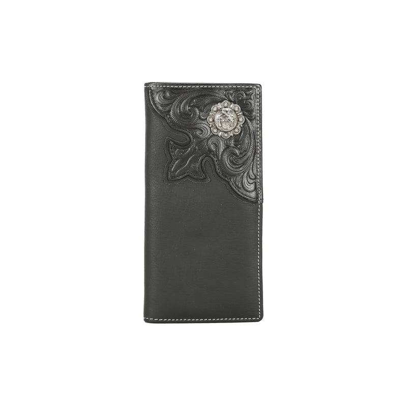 MWLW027 - Genuine Tooled Leather Pistol Collection Men's Wallet