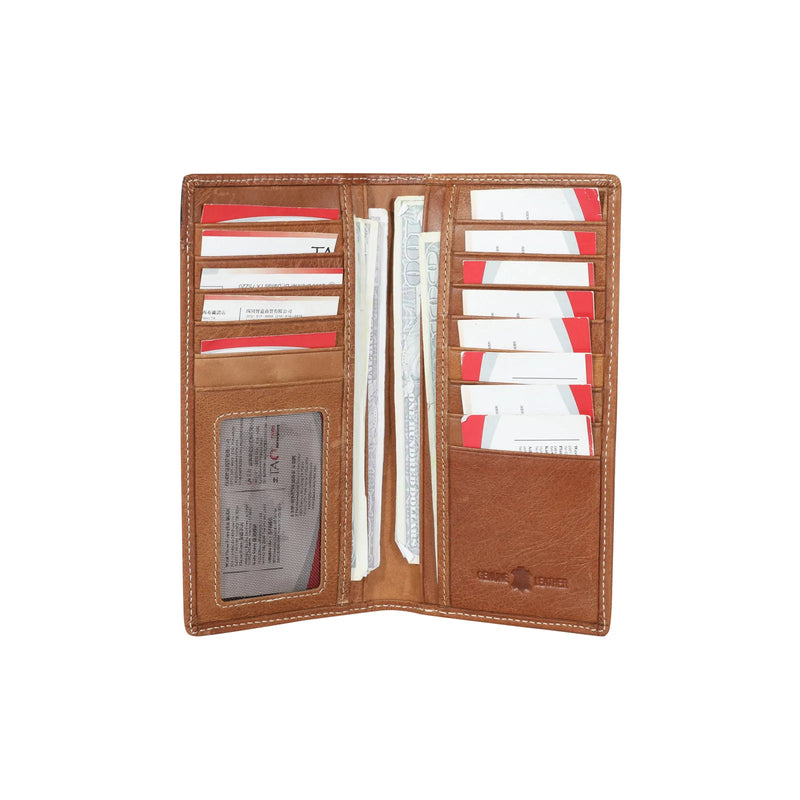 MWLW027 - Genuine Tooled Leather Pistol Collection Men's Wallet