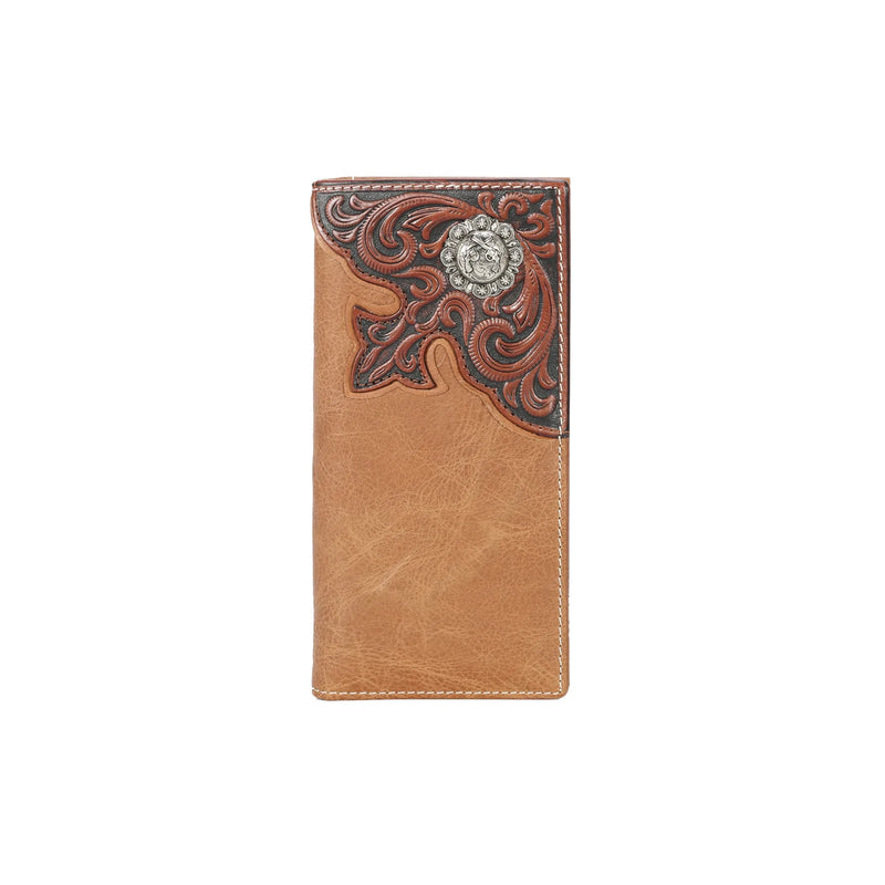 MWLW027 - Genuine Tooled Leather Pistol Collection Men's Wallet