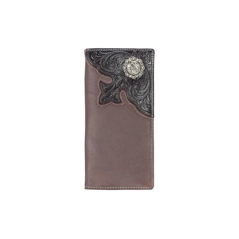 MWLW027 - Genuine Tooled Leather Pistol Collection Men's Wallet