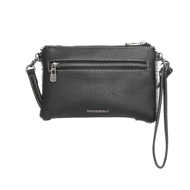 RLH004 - Montana West Hair-On Cowhide Leather Clutch/Crossbody