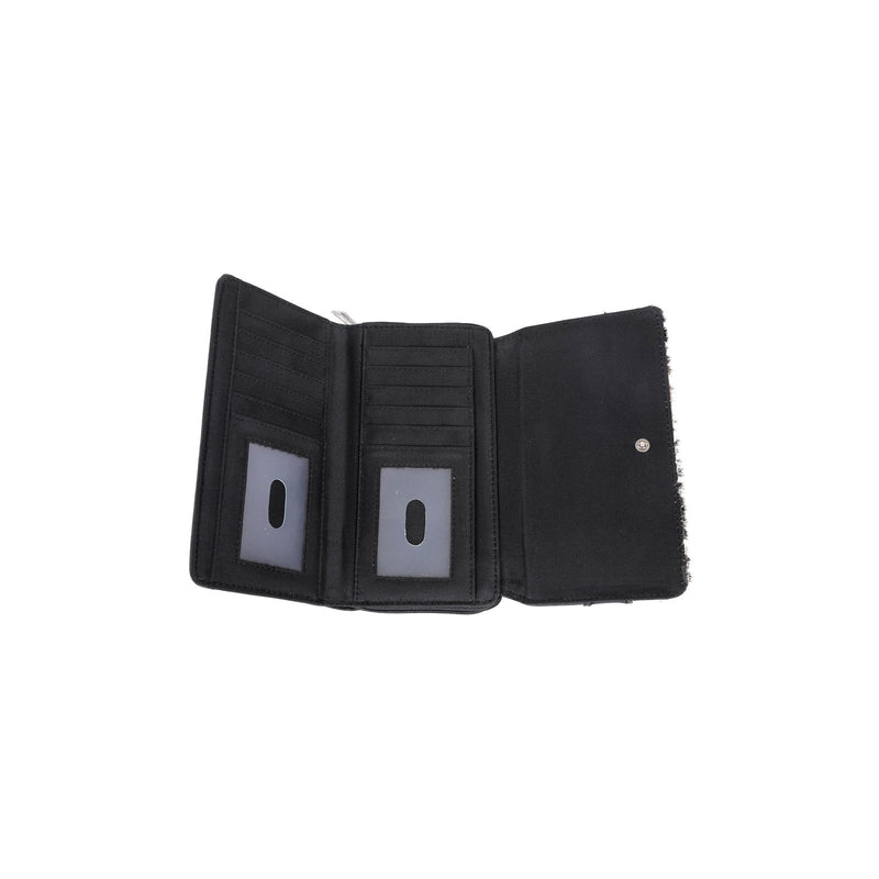 TR120W010 - Trinity Ranch Hair-On Studded Collection Secretary Style Wallet