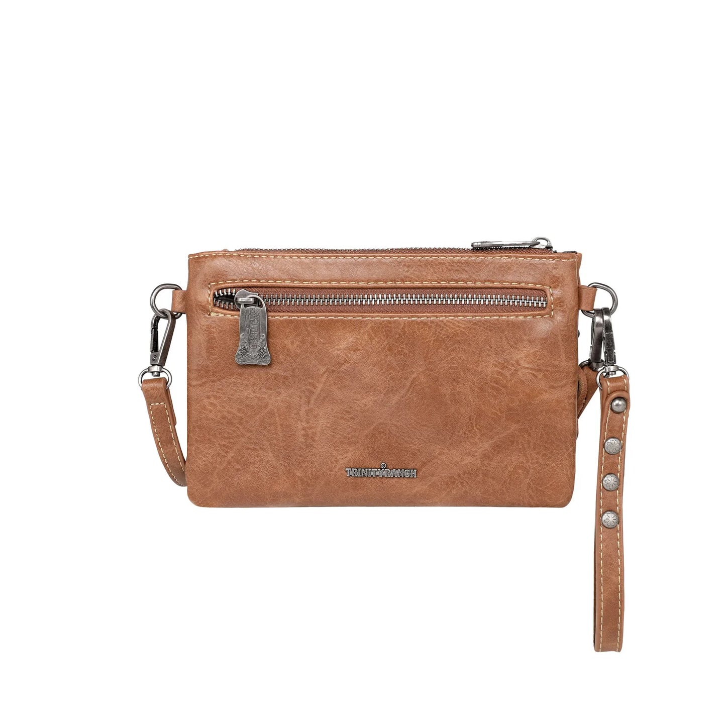 TR143181 - Trinity Ranch Leather Fringe Collection Wristlet/Crossbody