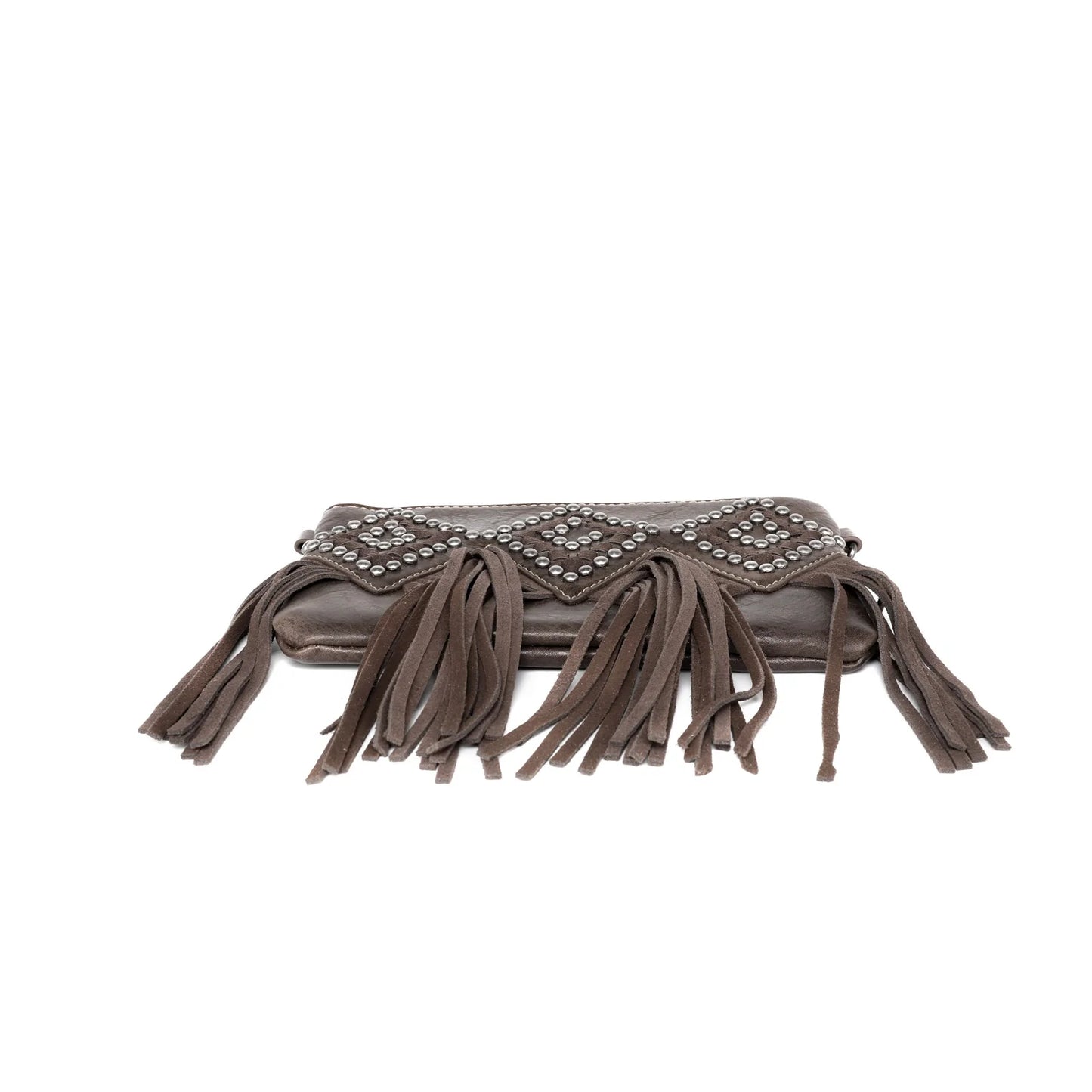 TR143181 - Trinity Ranch Leather Fringe Collection Wristlet/Crossbody