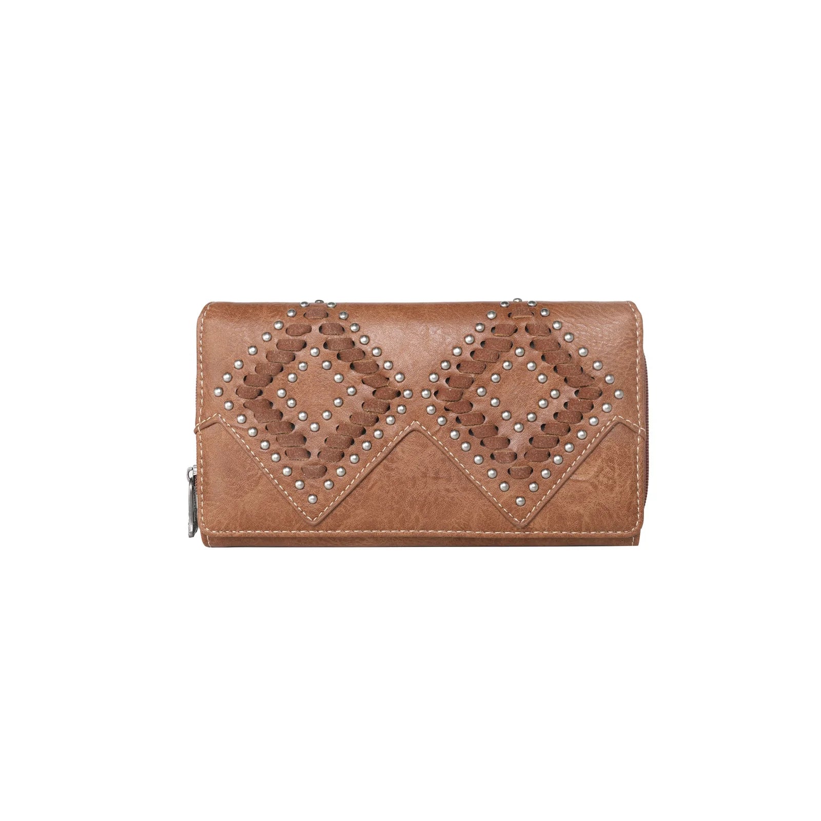TR143W010 Trinity Ranch Leather Stitch Collection Wallet