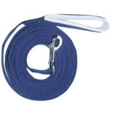 174225 - Web Lunge Rein Padded Handle Blue