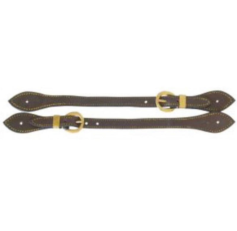 080040  - Western Spur Strap Brown W/Stitching - Rawhide Western Wear 