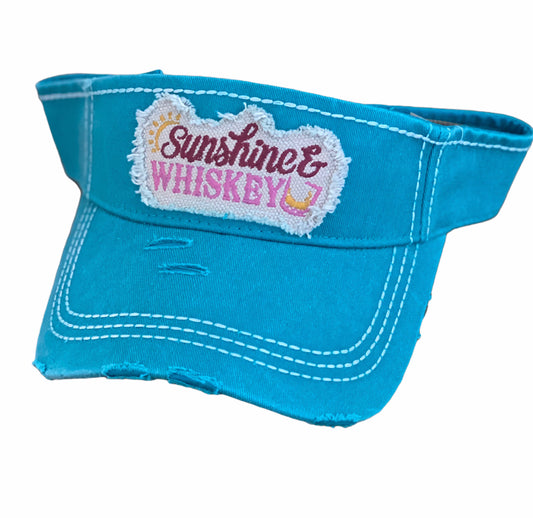 145TUQ - “Sunshine & Whiskey” Vintage Sun Visor