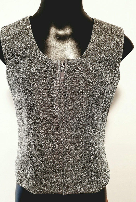Girls Gunmetal Glitter Vest - Rawhide Western Wear 