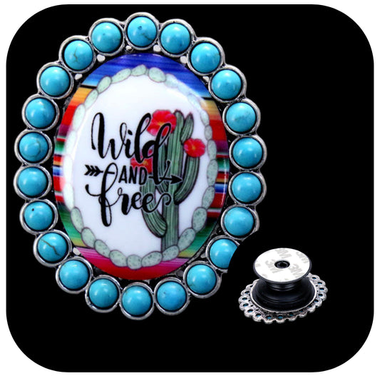 WG161 - “Wild and Free” Glass Bubble Phone Grip and Stand