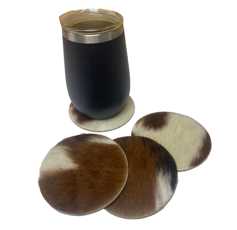 A8389- 100% Hide & Leather Coasters