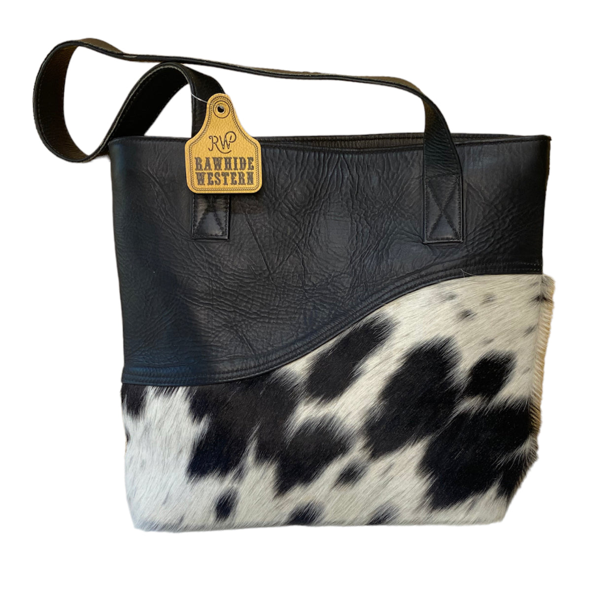 A8128 - 1/2 Hair-On Cowhide Carry Tote