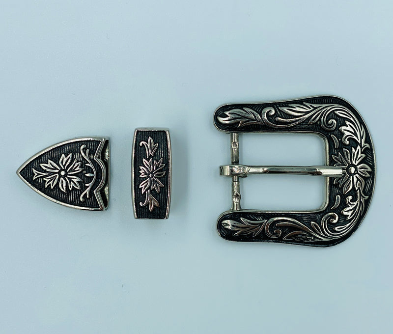 A7246 - Antique Floral Buckle Set