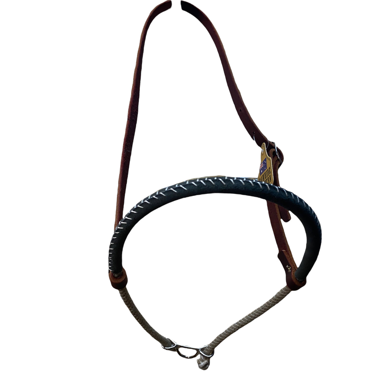 T5424 - Rope Noseband Leather Laced