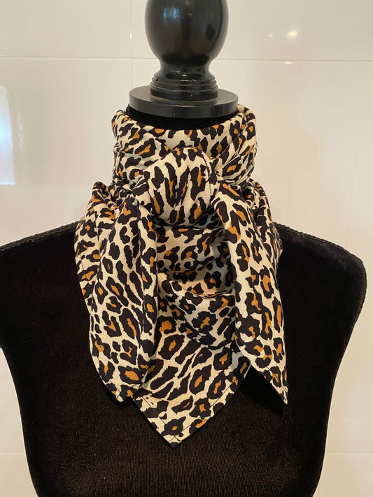 A7282 - Cheetah Rawhide Scarf - Rawhide Western Wear 