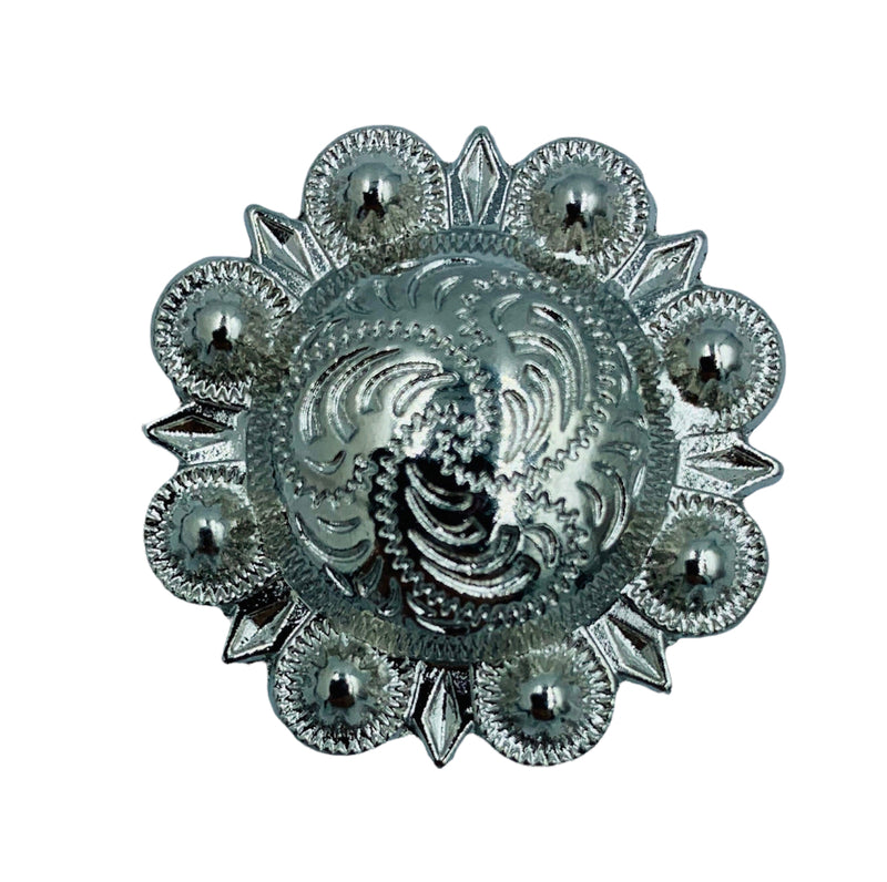 A7256 - Brushed Sliver Berry Concho