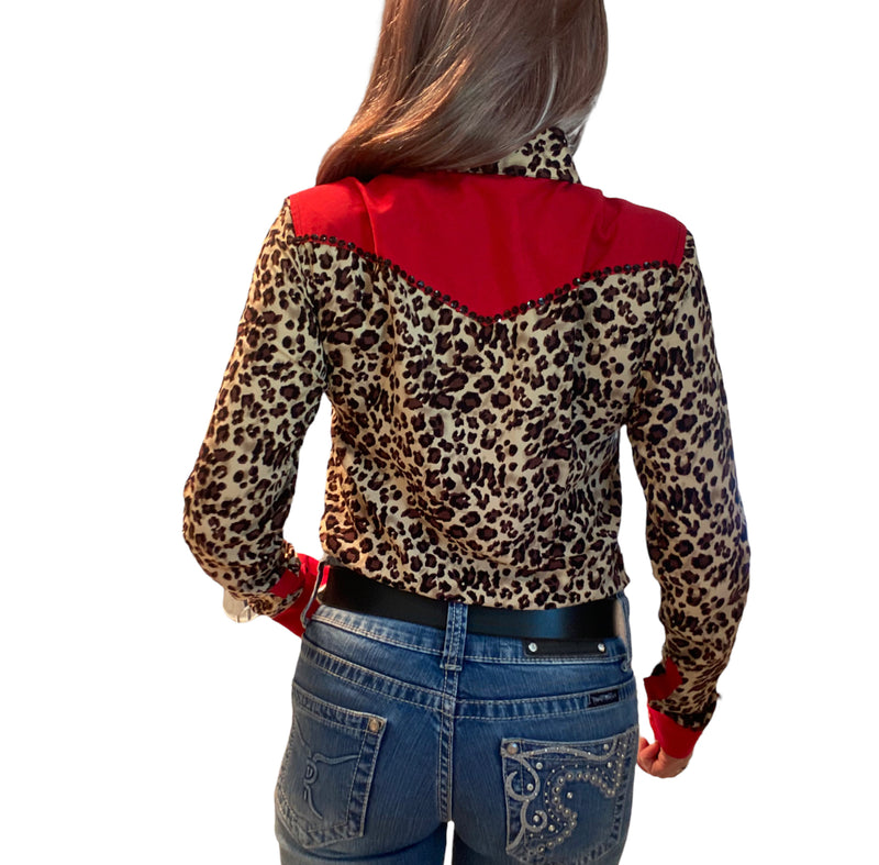 L1403 - Kirsten Leopard Ladies Western Shirt