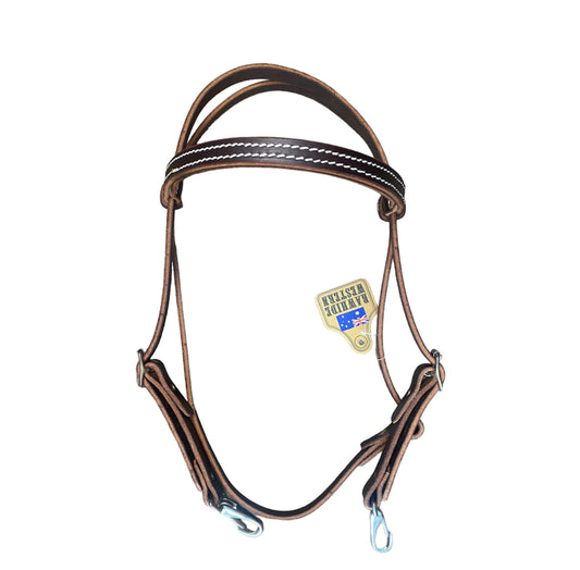 T5340 - Aust Made Brow Band Bridle  - Quick Change Clip Ends